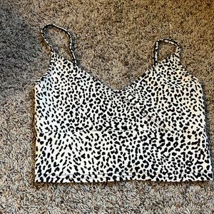 leopard crop top